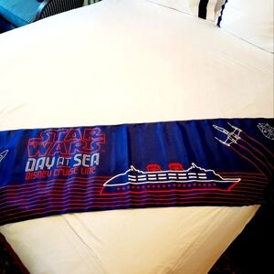 STAR WARS DAY AT SEA Disney Cruise Line DCL Bed Runner BANNER Flag TABLE 54x15